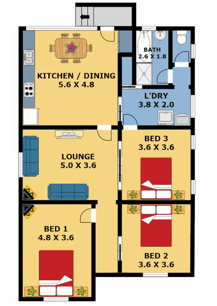 Floorplan of Homely house listing, 45 Violet Street, Croydon Park NSW 2133