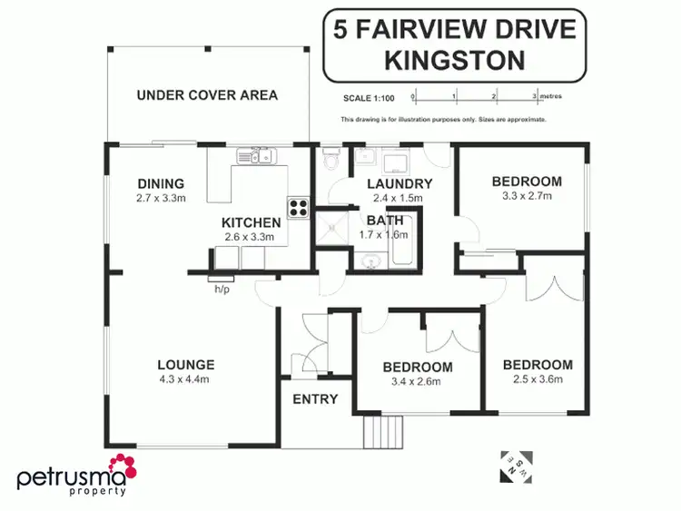 Floorplan of Homely house listing, 5 Fairview Drive, Kingston TAS 7050