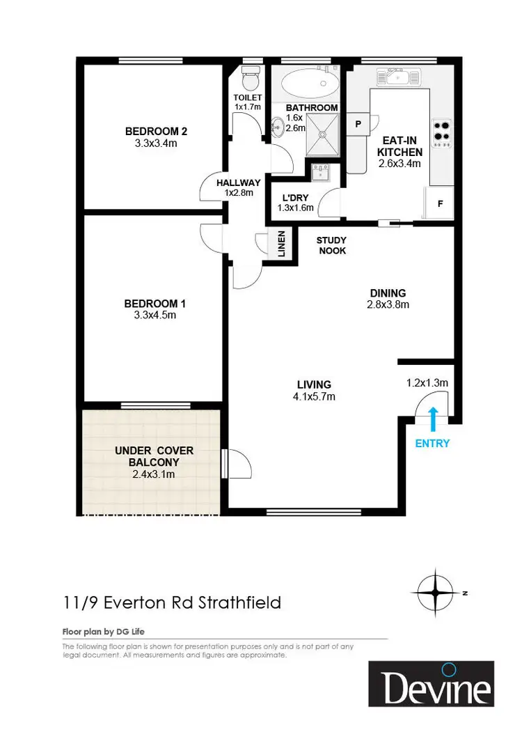 Floorplan of Homely apartment listing, 11/9 Everton Road, Strathfield NSW 2135