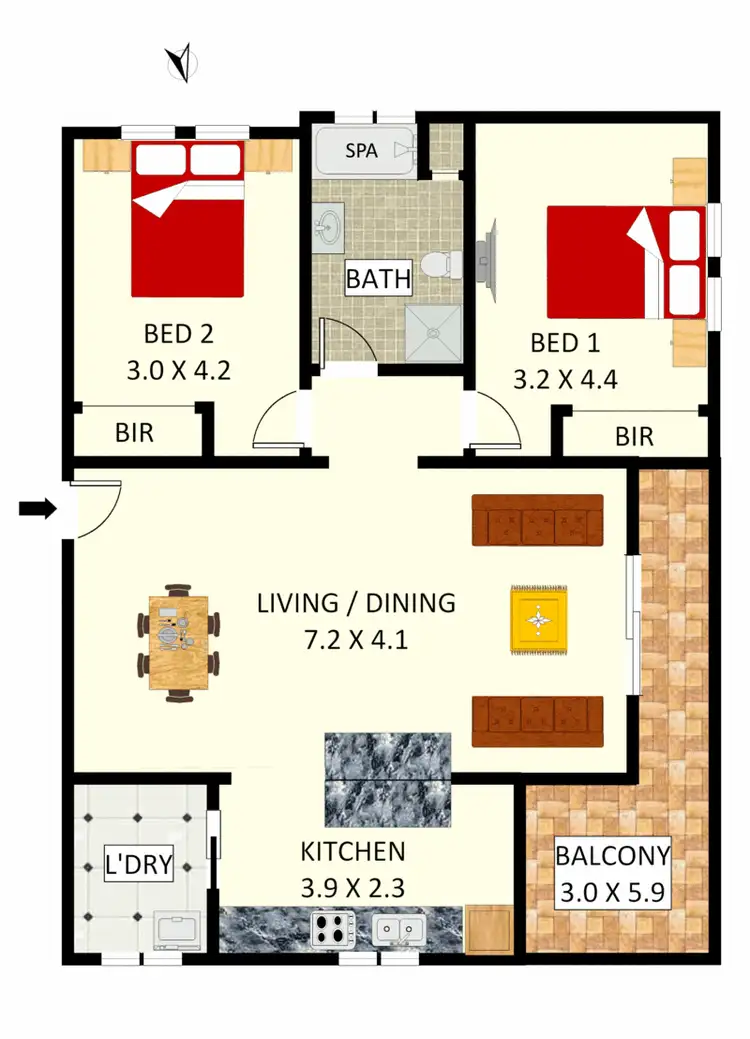 Floorplan of Homely apartment listing, 16/44-48 Milton Street, Ashfield NSW 2131