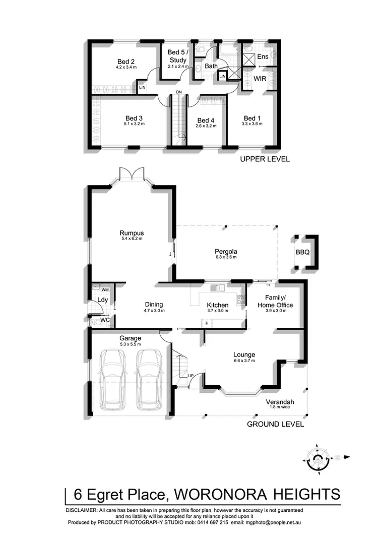 Floorplan of Homely house listing, 6 Egret Place, Woronora Heights NSW 2233