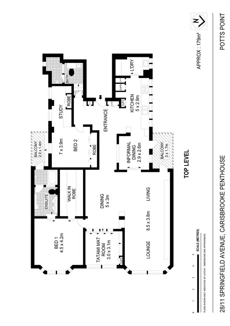 Floorplan of Homely apartment listing, 28/11 Springfield Avenue, Potts Point NSW 2011