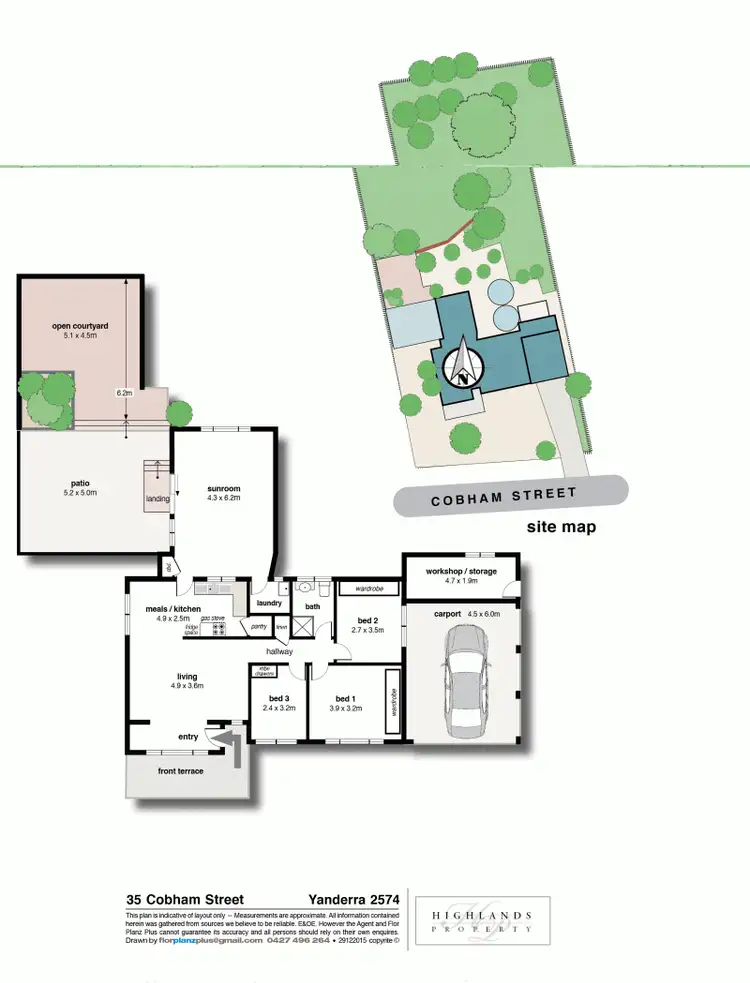 Floorplan of Homely house listing, 35 Cobham Street, Yanderra NSW 2574
