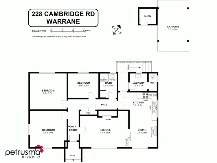 Floorplan of Homely house listing, 228 Cambridge Road, Warrane TAS 7018