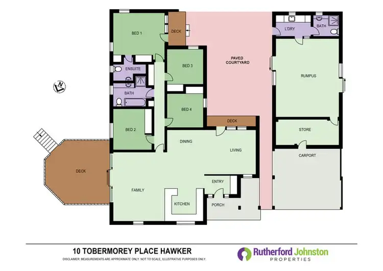 Floorplan of Homely house listing, 10 Tobermorey Place, Hawker ACT 2614