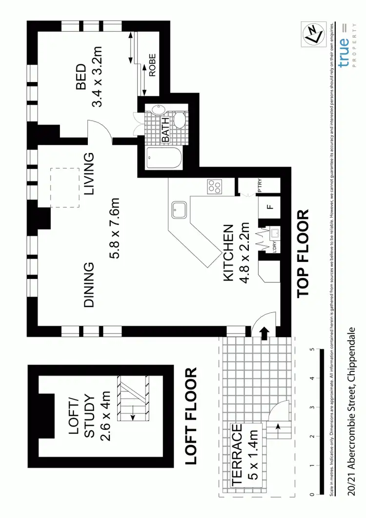 Floorplan of Homely apartment listing, 20/13-21 Abercrombie Street, Chippendale NSW 2008