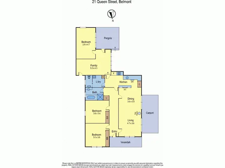 Floorplan of Homely house listing, 21 Queen St, Belmont VIC 3216