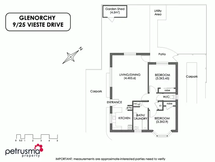 Floorplan of Homely villa listing, 9/25 Vieste Drive, Glenorchy TAS 7010