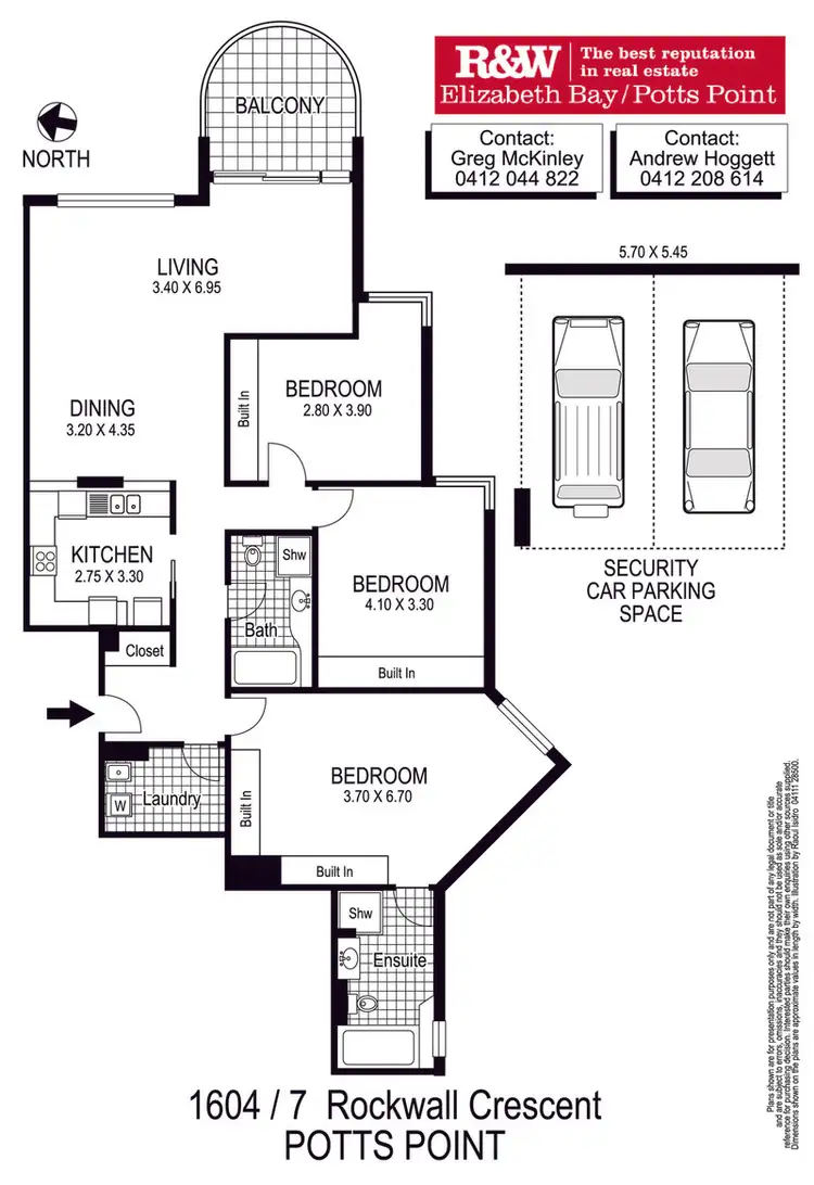 Floorplan of Homely apartment listing, 1604/7 Rockwall Crescent, Potts Point NSW 2011