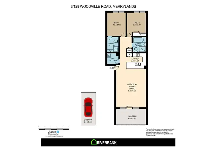 Floorplan of Homely unit listing, 6/128 Woodville Road, Merrylands NSW 2160