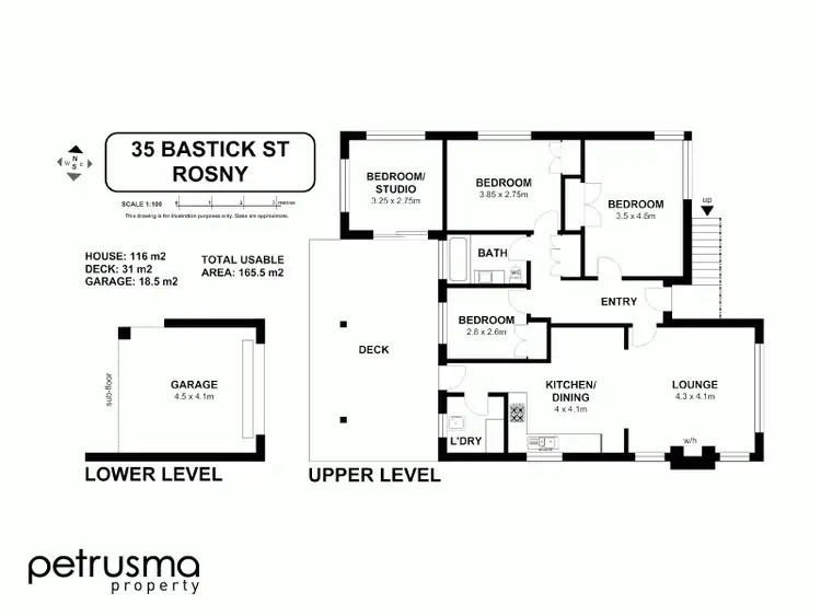 Floorplan of Homely house listing, 35 Bastick Street, Rosny TAS 7018
