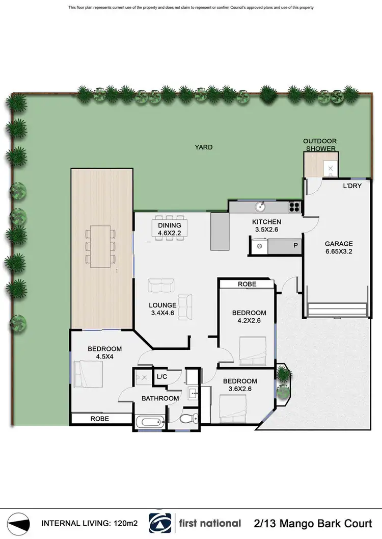 Floorplan of Homely unit listing, 2/13 Mango Bark Court, Suffolk Park NSW 2481