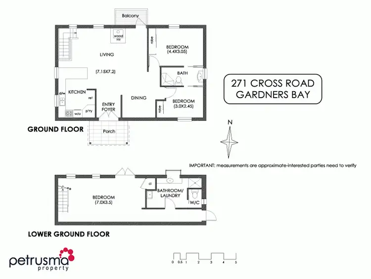 Floorplan of Homely house listing, 271 Cross Road, Gardners Bay TAS 7112