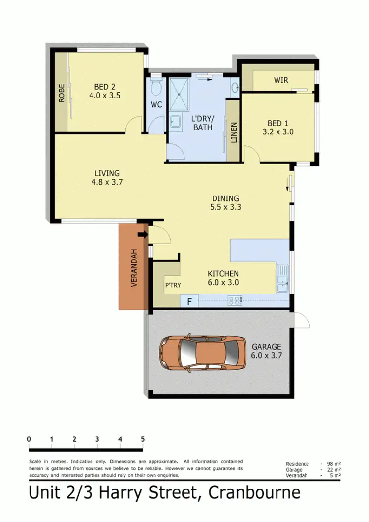 Floorplan of Homely house listing, 3A HARRY STREET, Cranbourne VIC 3977