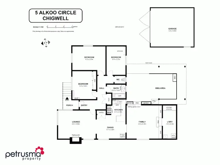 Floorplan of Homely house listing, 5 Alkoo Circle, Chigwell TAS 7011