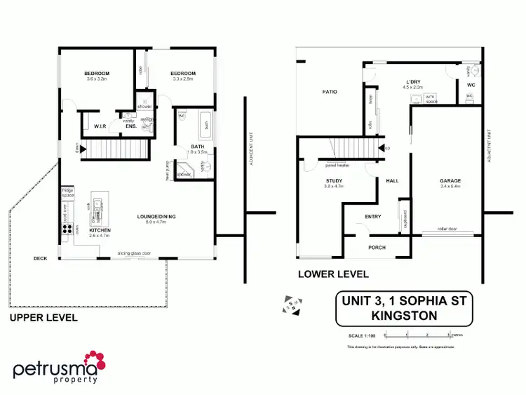 Floorplan of Homely townhouse listing, 3/1 Sophia Street, Kingston TAS 7050