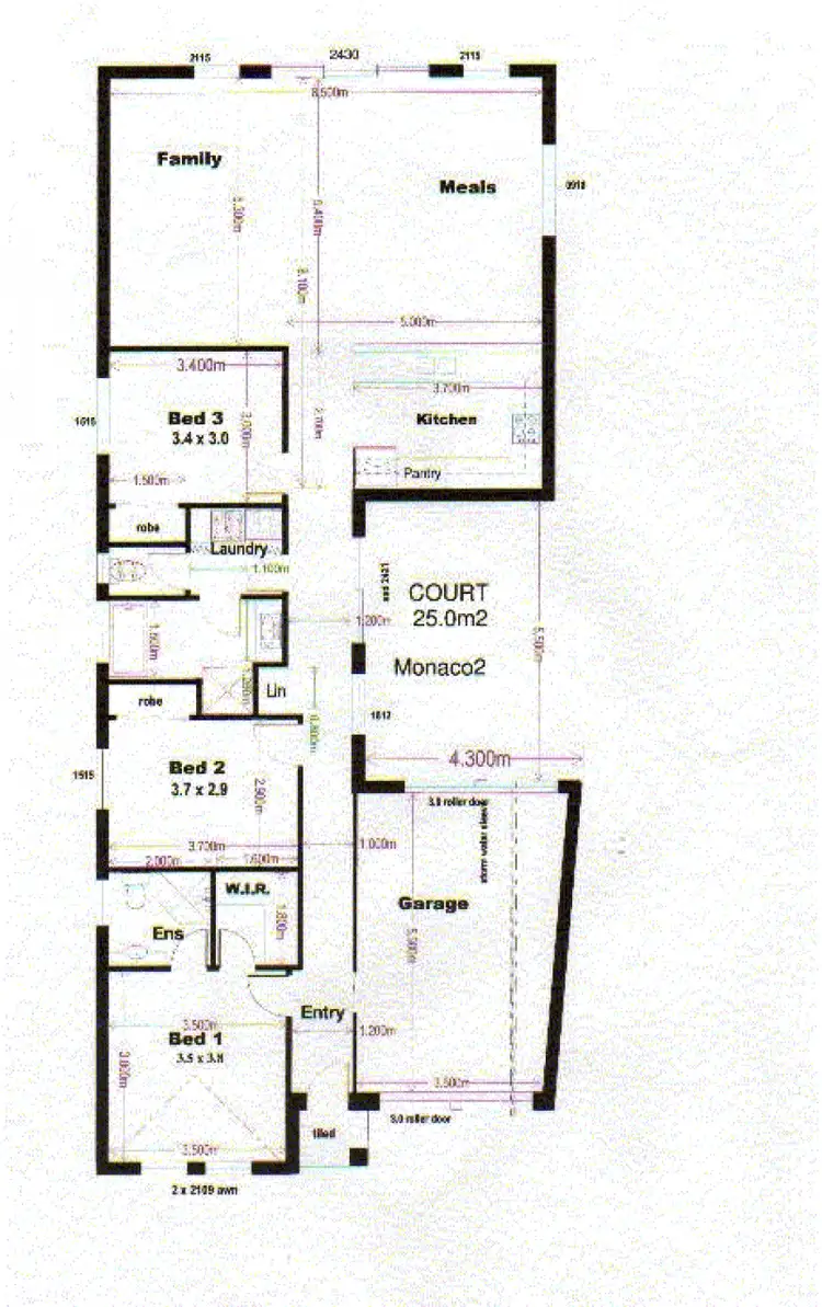 Floorplan of Homely house listing, 15 Monaco Crescent, Grange SA 5022