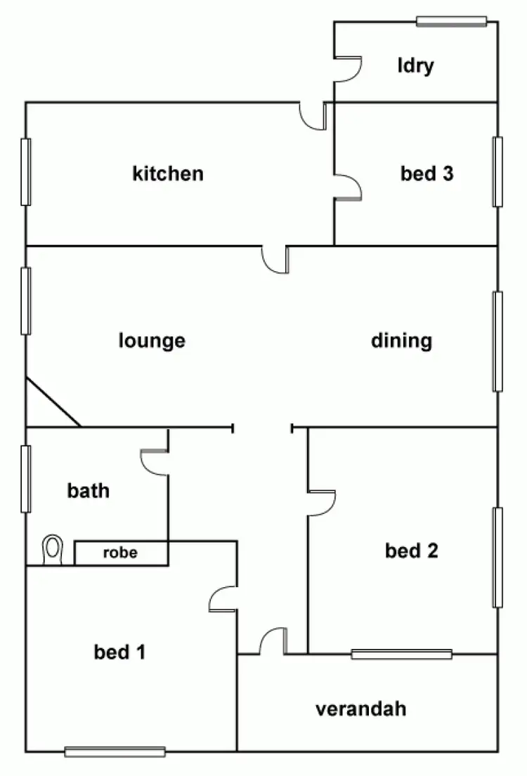 Floorplan of Homely house listing, 64 Upper Regions Street, Dimboola VIC 3414