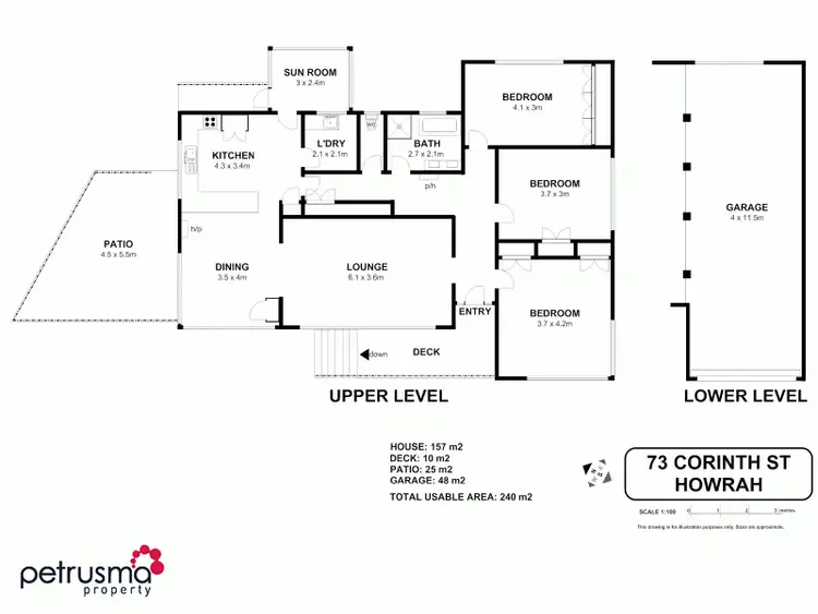Floorplan of Homely house listing, 73 Corinth Street, Howrah TAS 7018