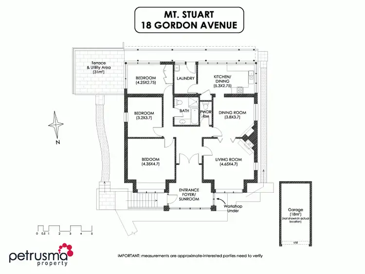 Floorplan of Homely house listing, 18 Gordon Avenue, Mount Stuart TAS 7000