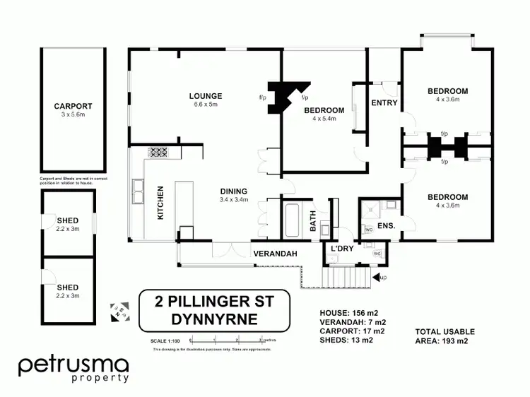 Floorplan of Homely house listing, 2 Pillinger Street, Dynnyrne TAS 7005