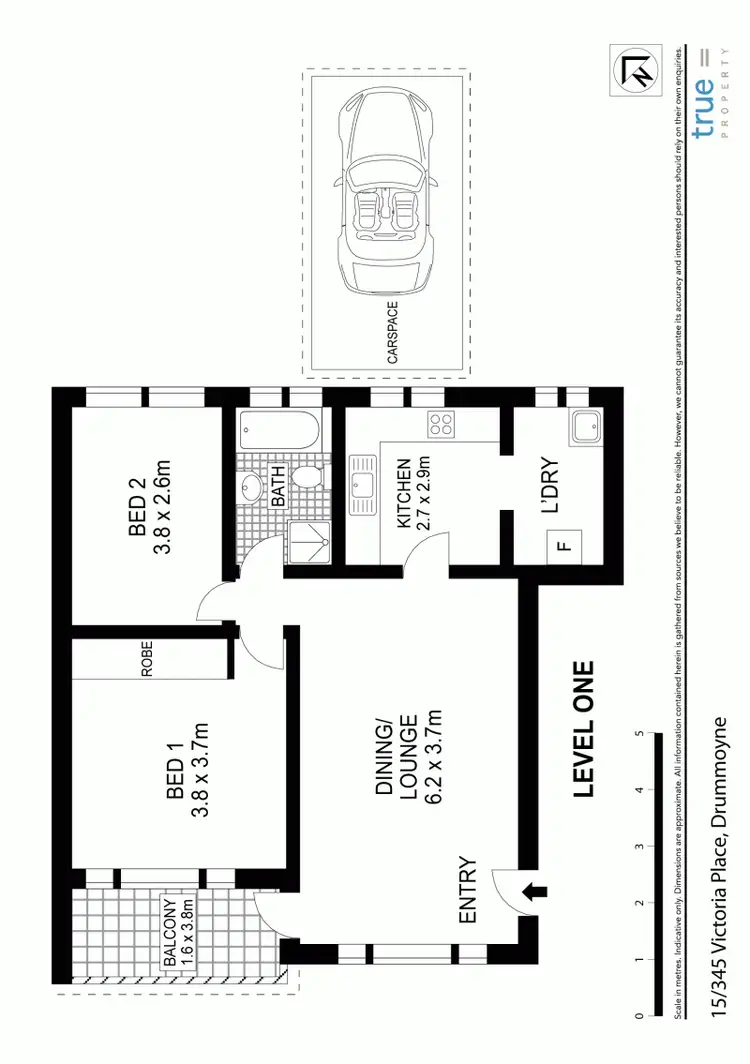 Floorplan of Homely apartment listing, 15/345 Victoria Place, Drummoyne NSW 2047