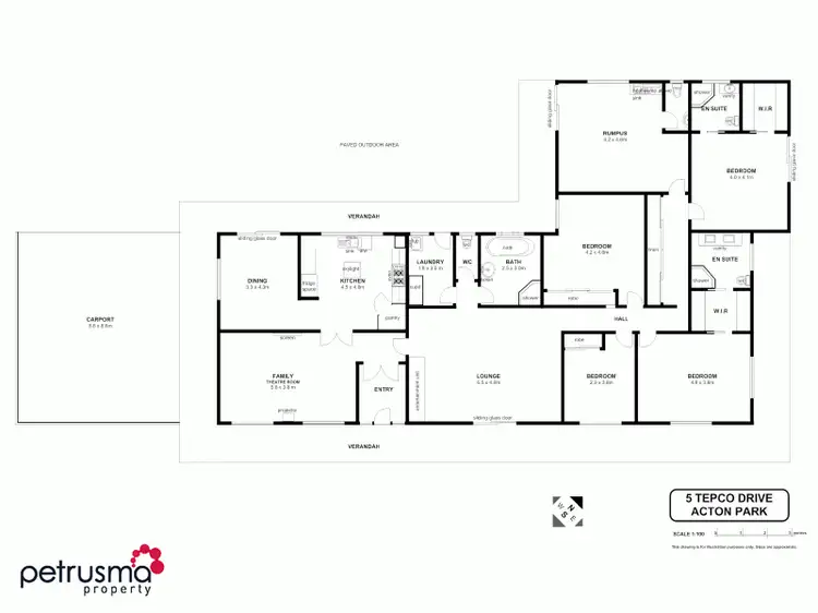 Floorplan of Homely house listing, 5 Tepco Place, Acton Park TAS 7170