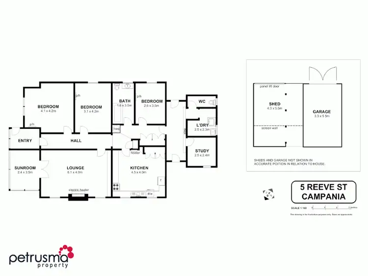 Floorplan of Homely house listing, 5 Reeve Street, Campania TAS 7026