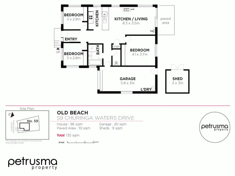 Floorplan of Homely house listing, 59 Churinga Waters Drive, Old Beach TAS 7017