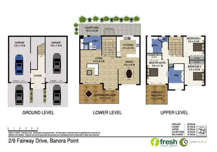 Floorplan of Homely townhouse listing, 2/9 Fairway Drive, Banora Point NSW 2486