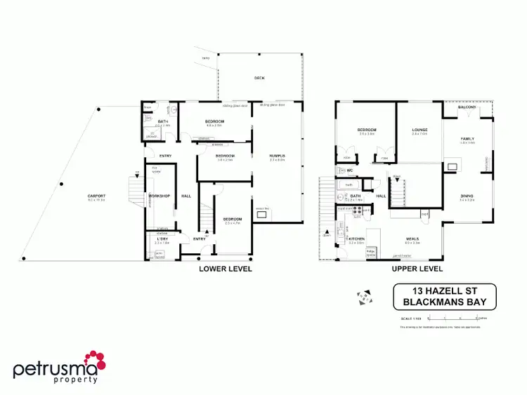 Floorplan of Homely house listing, 13 Hazell Street, Blackmans Bay TAS 7052