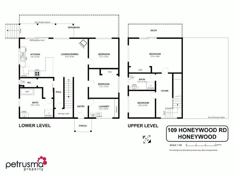 Floorplan of Homely house listing, 109 Honeywood Drive, Honeywood TAS 7017