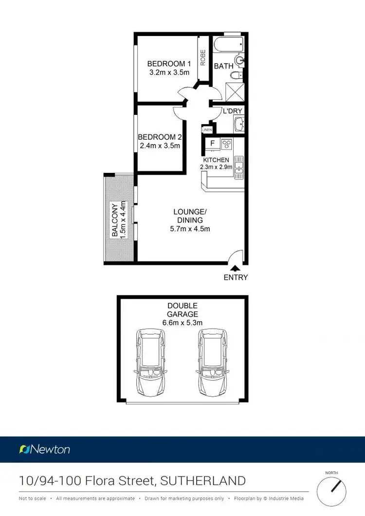 Floorplan of Homely apartment listing, 10/94-100 Flora Street, Sutherland NSW 2232