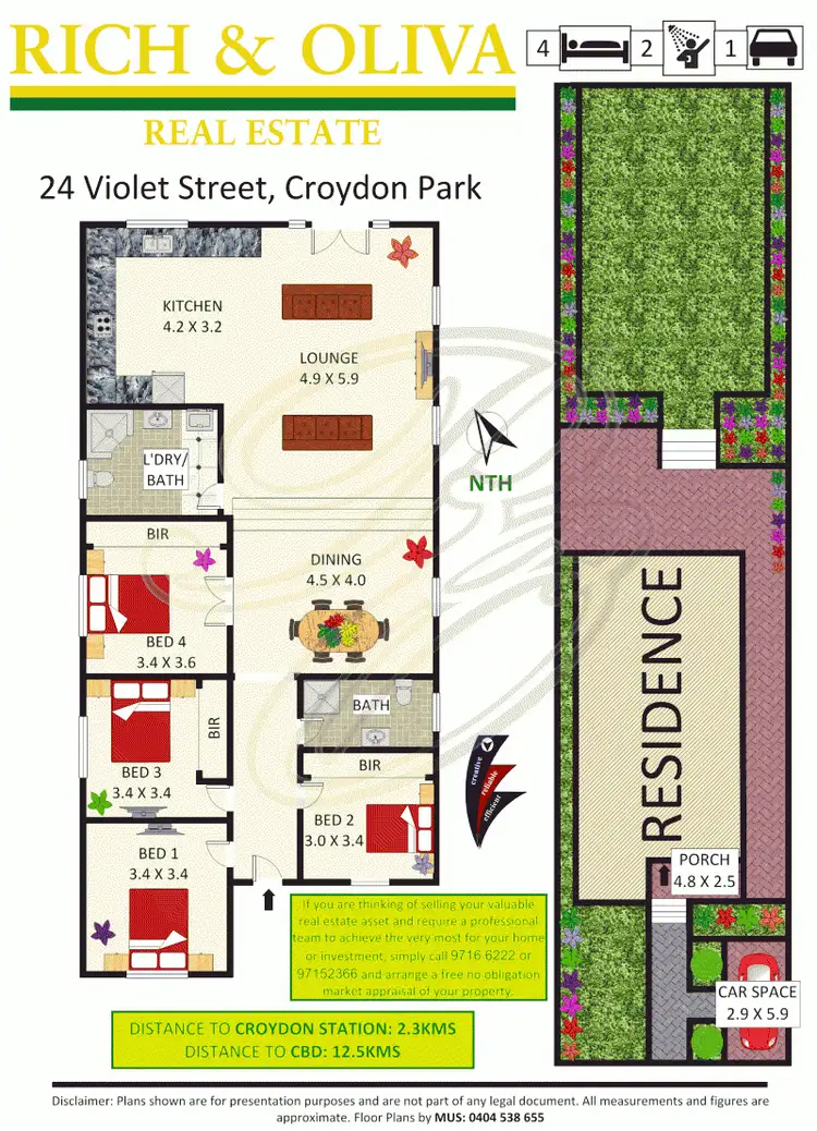 Floorplan of Homely house listing, 24 Violet Street, Croydon Park NSW 2133