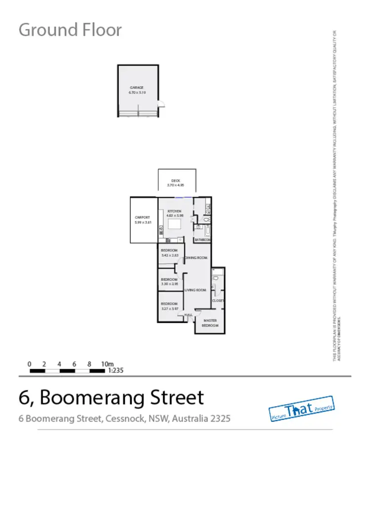 Floorplan of Homely house listing, 6 Boomerang Street, Cessnock NSW 2325