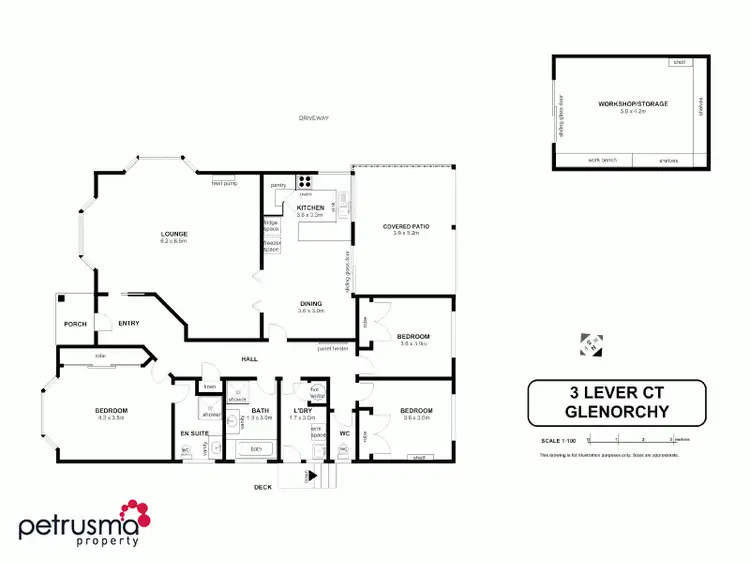Floorplan of Homely house listing, 3 Lever Court, Glenorchy TAS 7010