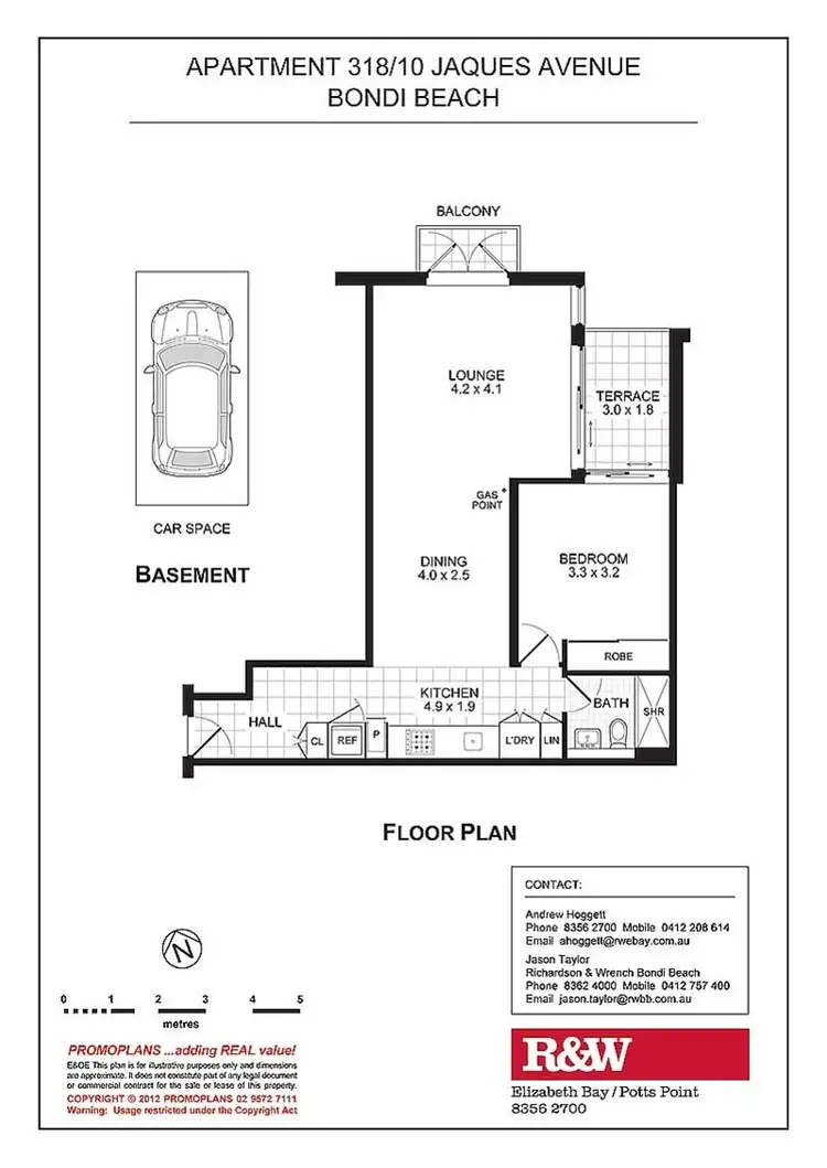 Floorplan of Homely apartment listing, 318/10 Jaques Avenue, Bondi Beach NSW 2026