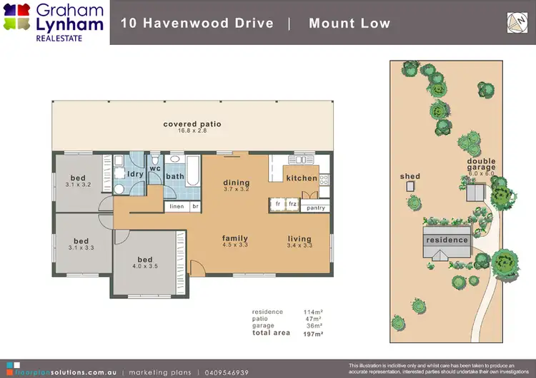 Floorplan of Homely house listing, 10 Havenwood Drive, Mount Low QLD 4818
