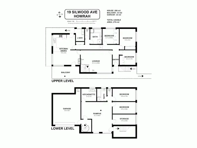 Floorplan of Homely house listing, 19 Silwood Avenue, Howrah TAS 7018