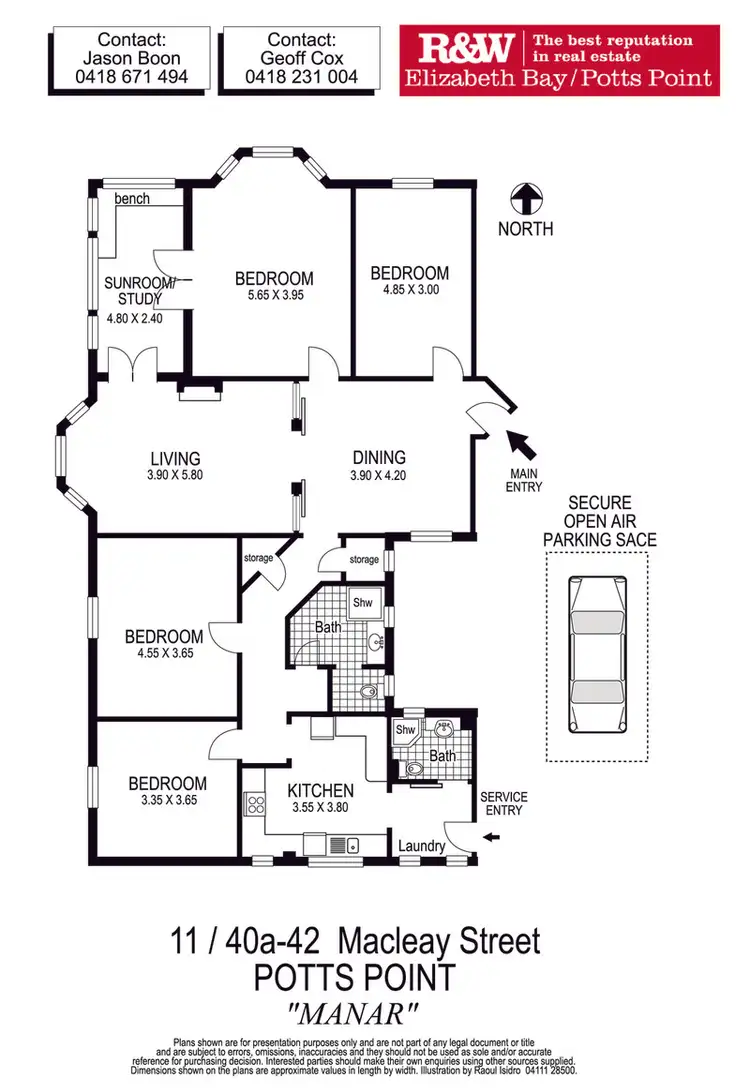 Floorplan of Homely apartment listing, 11/40a-42 Macleay Street, Potts Point NSW 2011