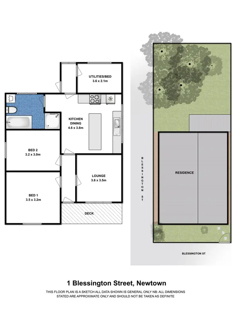 Floorplan of Homely house listing, 1 Blessington Street, Newtown VIC 3220