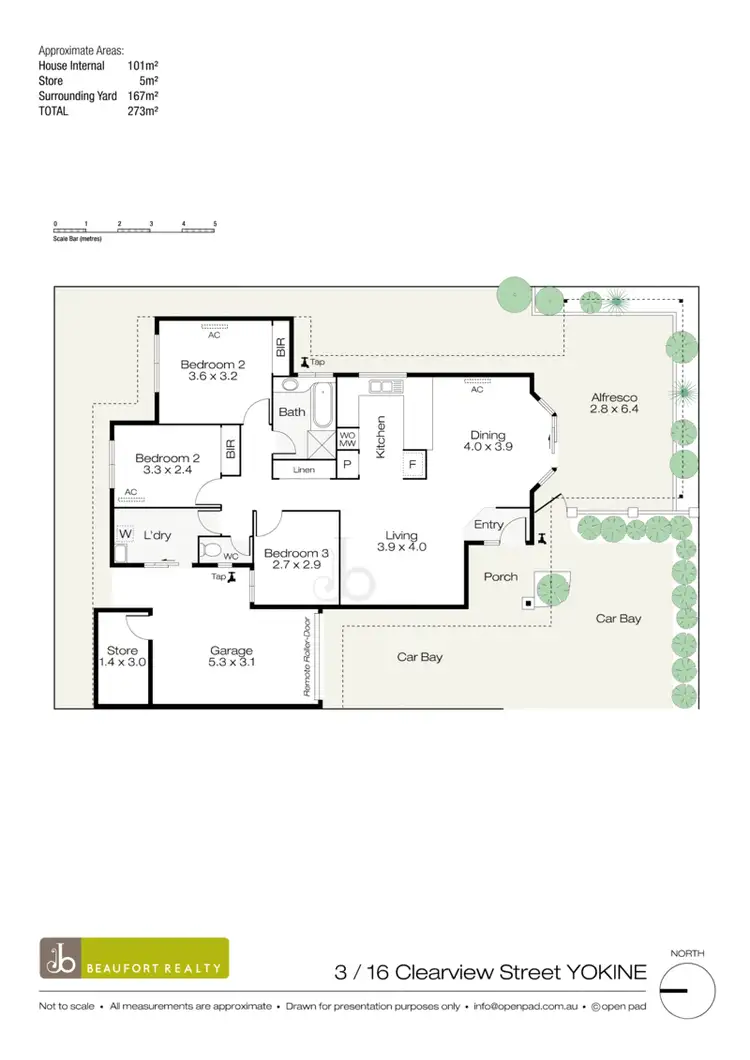 Floorplan of Homely villa listing, 3/16 Clearview Avenue, Yokine WA 6060