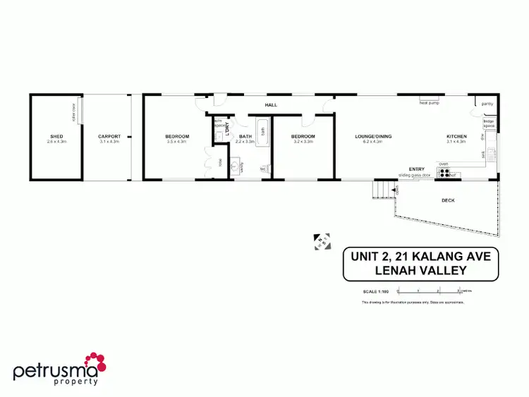 Floorplan of Homely house listing, 2/21 Kalang Avenue, Lenah Valley TAS 7008