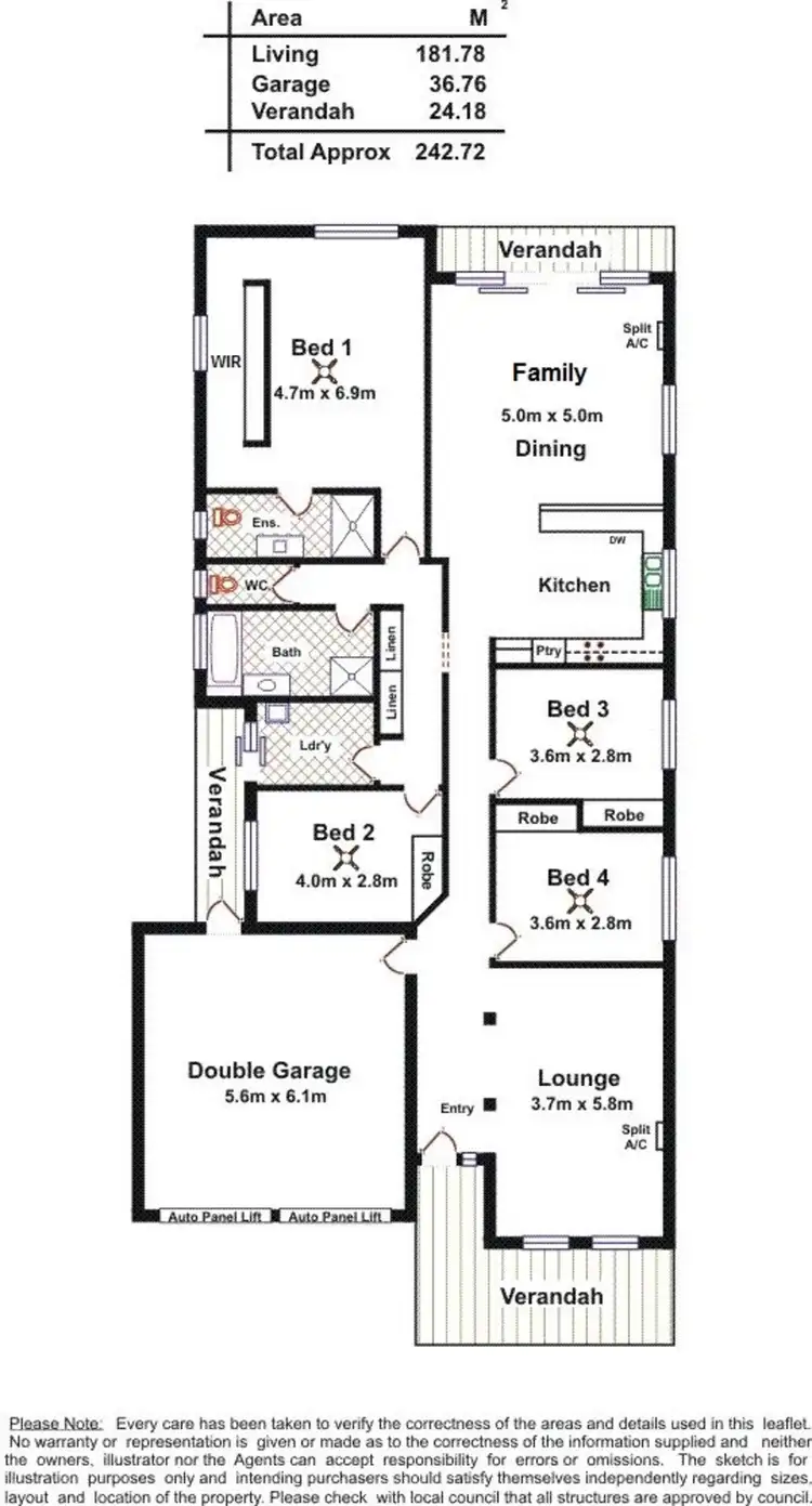 Floorplan of Homely house listing, Address available on request