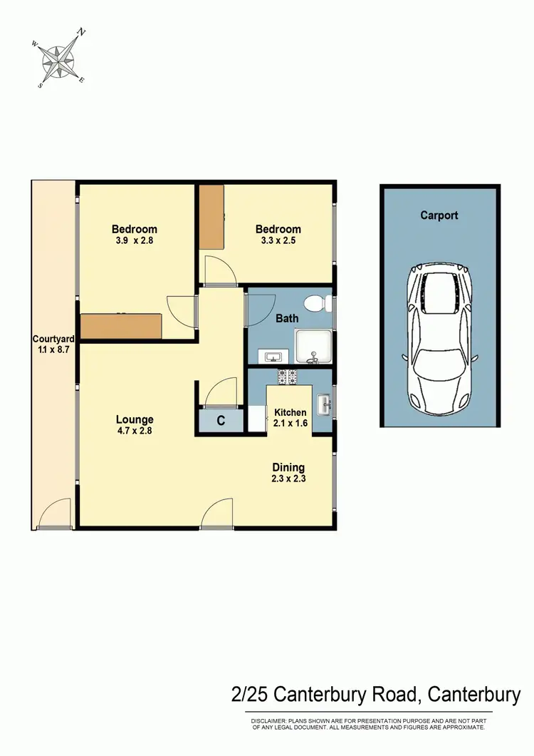 Floorplan of Homely apartment listing, 2/25 Canterbury Road, Canterbury NSW 2193