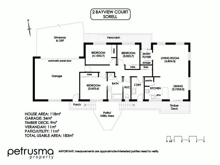 Floorplan of Homely house listing, 2 Bayview Court, Sorell TAS 7172
