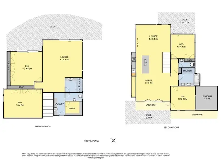 Floorplan of Homely house listing, 4 Boyd Avenue, Moggs Creek VIC 3231