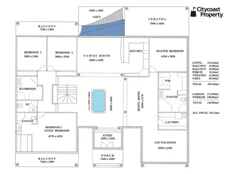 Floorplan of Homely house listing, 254 Worongary Road, Worongary QLD 4213