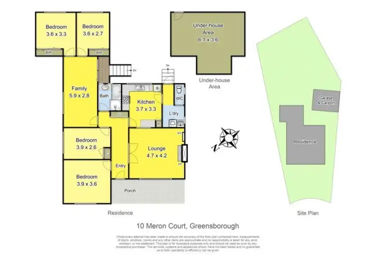 Floorplan of Homely house listing, 10 Meron Court, Greensborough VIC 3088