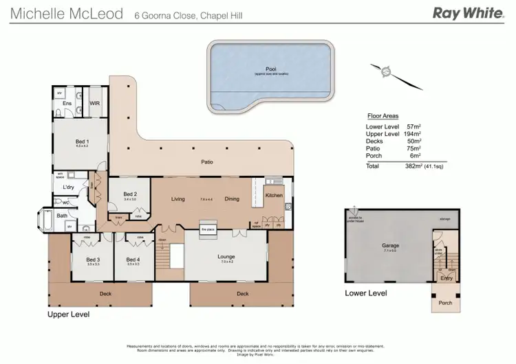 Floorplan of Homely house listing, 6 Goorna Close, Chapel Hill QLD 4069